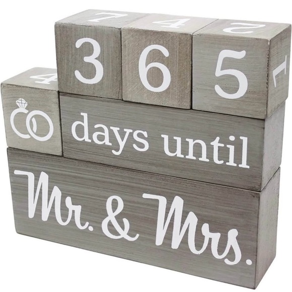 Gray Countdown Blocks - Picture 1 of 2